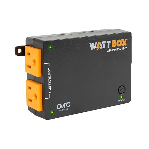 WattBox WB-150-IPW-1B-2 Wi-Fi Smart 2-Outlets IP Power Strip Front