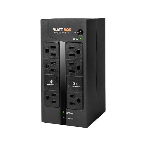 WattBox WB-OVRC-UPS-350-6 350VA UPS Smart Homes Compact 6-Outlet Front