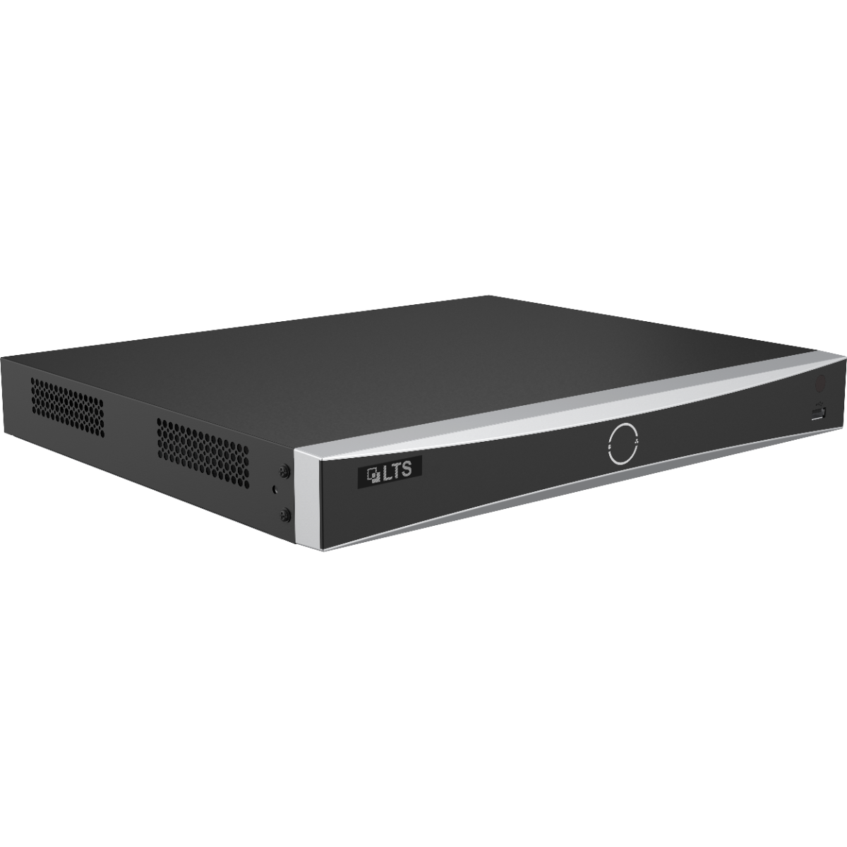 LTS LTN8608D-P8N 8CH Platinum 8K NVR With PoE & 32TB
Black electronic device with 'LTS' branding on a white background